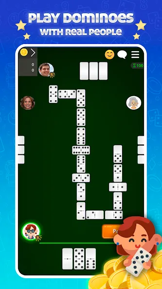 Dominoes Online - Classic Game (Домино Онлайн)  [МОД Бесконечные деньги] Screenshot 1