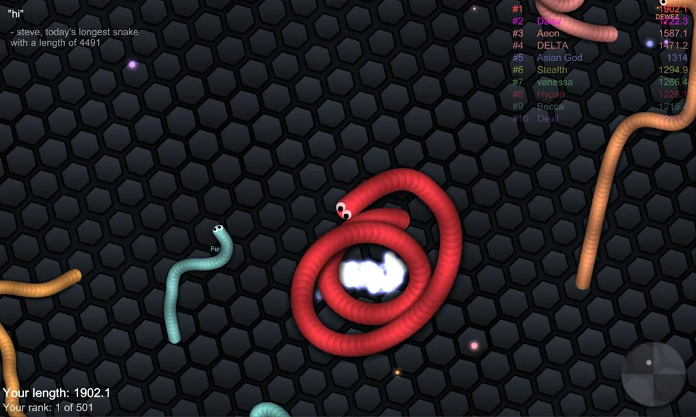 slither.io  [МОД Unlimited Money] Screenshot 5
