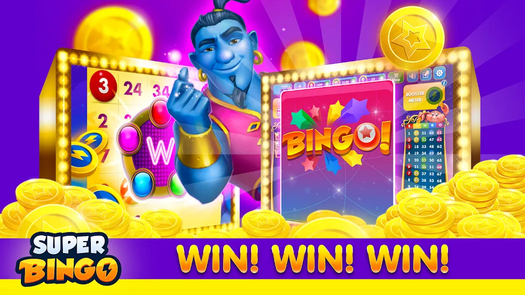 Super Bingo HD - Bingo Games (упер Бинго )  [МОД Много денег] Screenshot 5