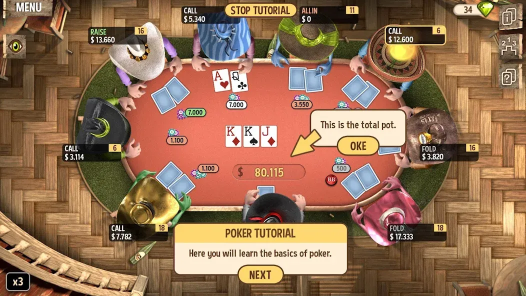 Learn Poker - How to Play  [МОД Бесконечные монеты] Screenshot 2
