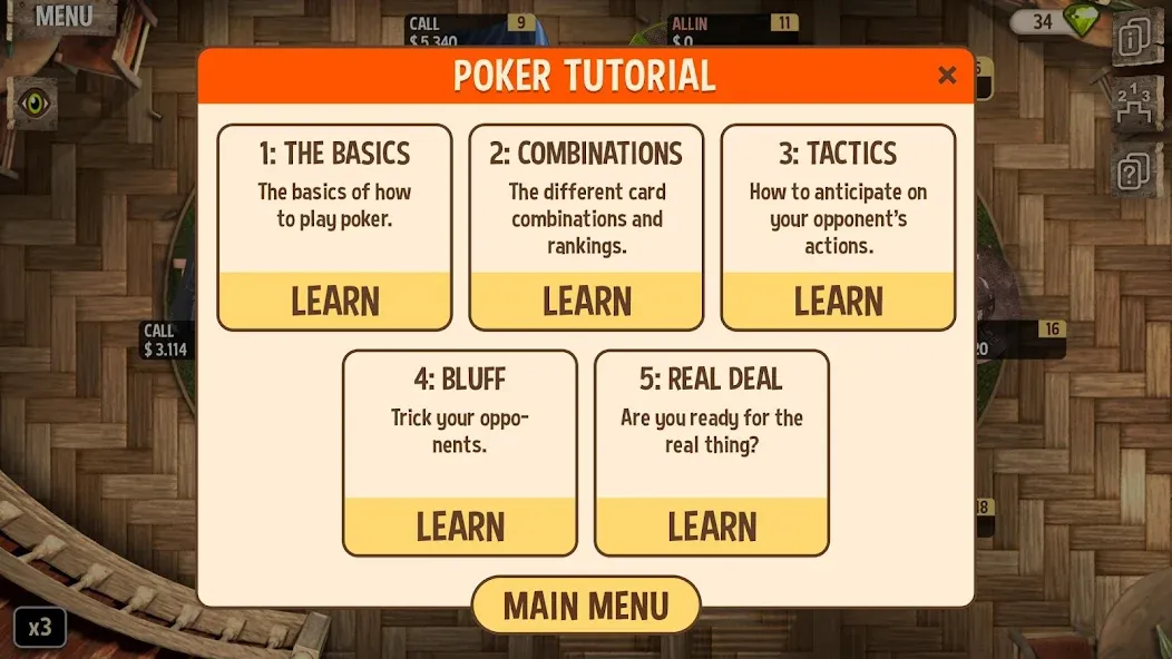 Learn Poker - How to Play  [МОД Бесконечные монеты] Screenshot 3