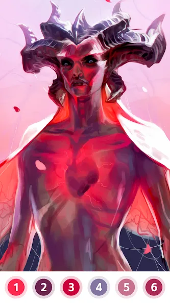 Angel & Devil Paint by Number  [МОД Unlimited Money] Screenshot 3