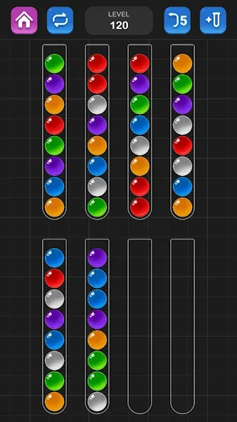 Ball Sort Puzzle - Color Game  [МОД Много монет] Screenshot 2