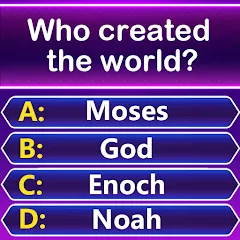 Взлом Bible Trivia - Word Quiz Game (Библейская викторина)  [МОД Menu] - полная версия apk на Андроид