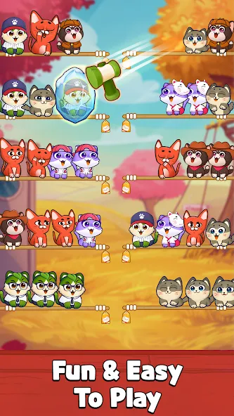 Cat Sort Puzzle: Cute Pet Game  [МОД Mega Pack] Screenshot 4