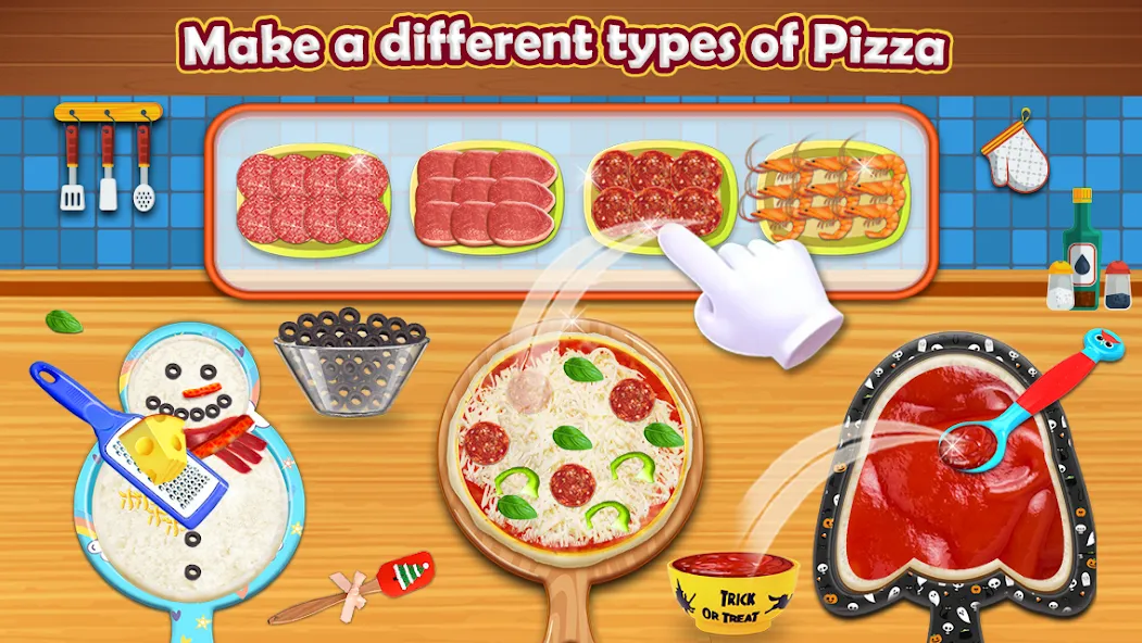 Pizza Maker - Cooking Games  [МОД Все открыто] Screenshot 1
