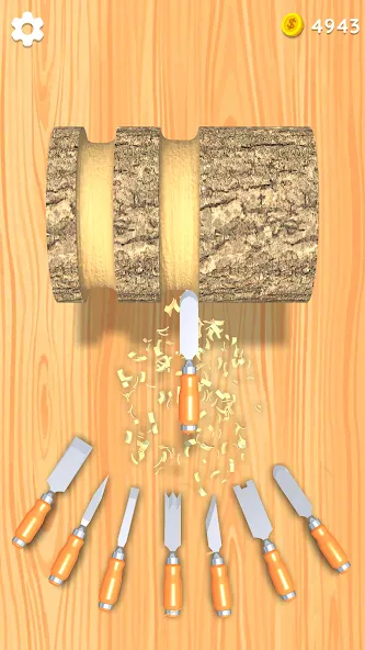 Wood Turning 3D - Carving Game  [МОД Mega Pack] Screenshot 1