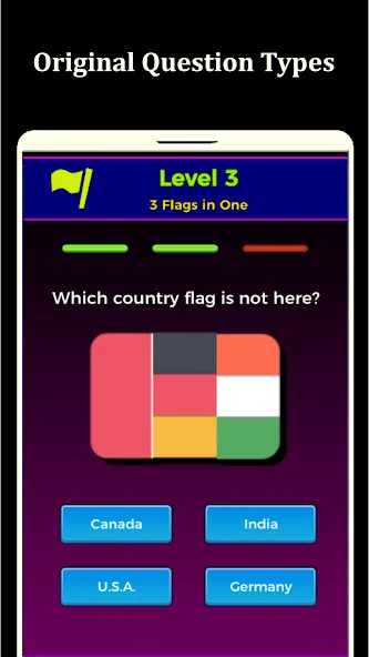 World Flags Quiz Game (Ворлд Флагс Квиз Гейм)  [МОД Много денег] Screenshot 1