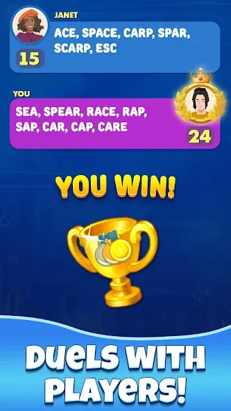 Gold for words: anagram games  [МОД Бесконечные деньги] Screenshot 2