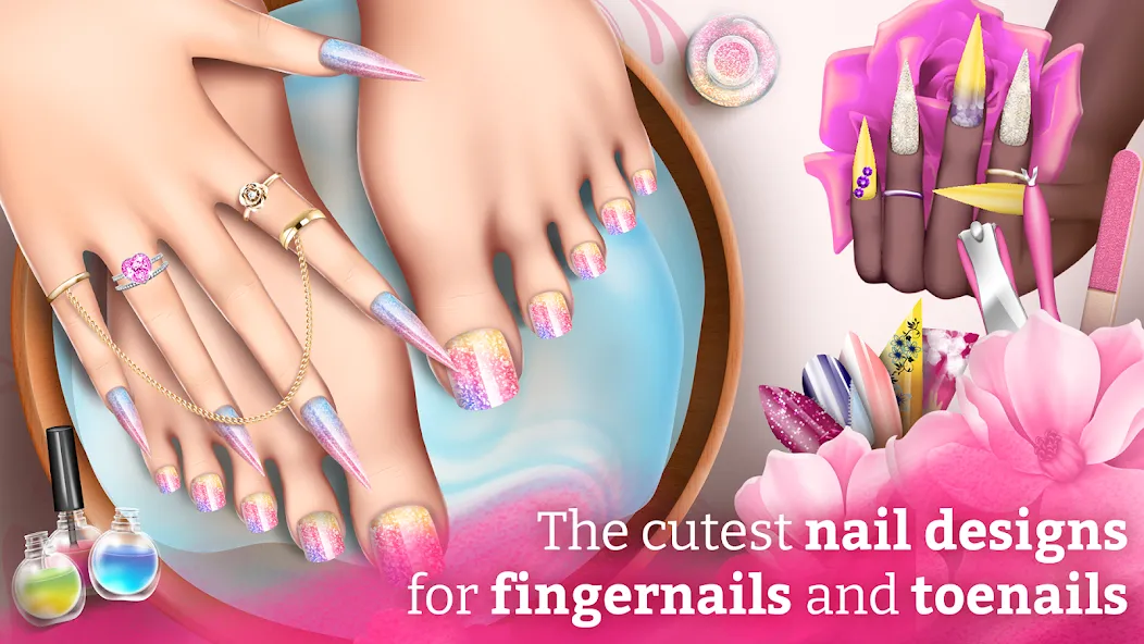 Nail Art Fashion Salon Game  [МОД Unlimited Money] Screenshot 1