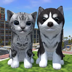 Скачать взлом Cute Cat And Puppy World (Кьют Кэт Энд Паппи Ворлд)  [МОД Меню] - полная версия apk на Андроид