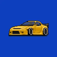 Взломанная Pixel Car Racer (Пиксельный гоночный автомобиль)  [МОД Бесконечные деньги] - полная версия apk на Андроид