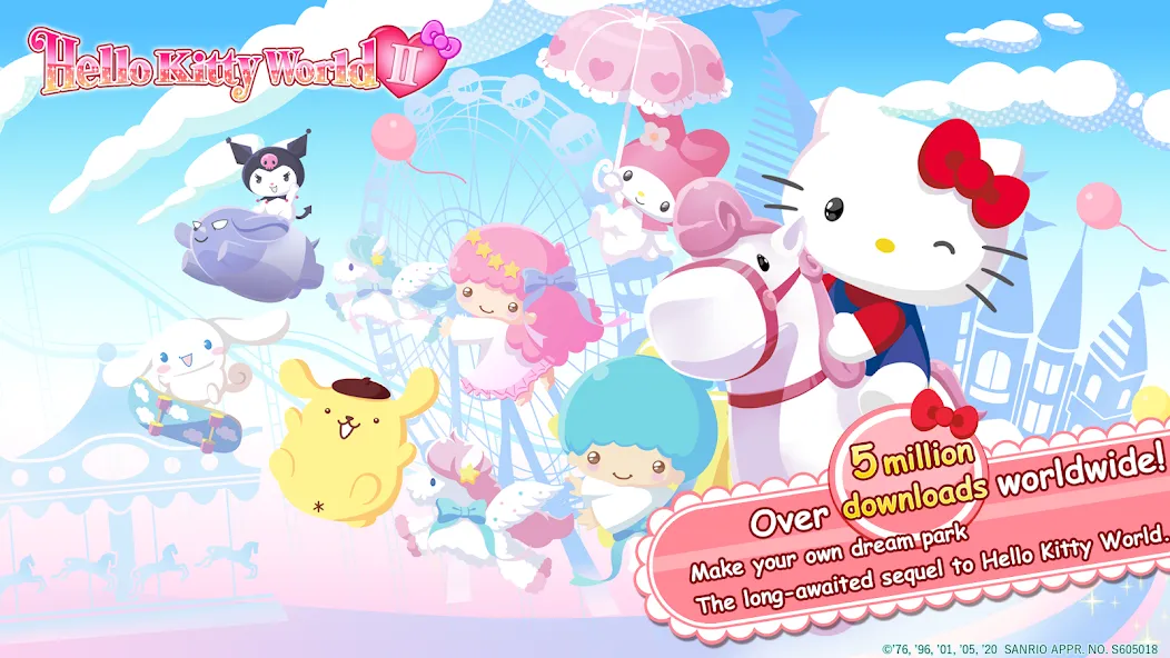 HelloKittyWorld2 Sanrio Kawaii (ХеллоуКиттиВорлд2 Санрио Каваии)  [МОД Много монет] Screenshot 1