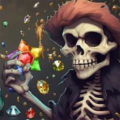 Скачать взломанную Jewels Ghost Ship: jewel games (Джуэлз Гост Шип)  [МОД Menu] - последняя версия apk на Андроид