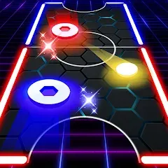 Скачать взлом Air Hockey Glow HD Ultimate 2D (Эйр)  [МОД Menu] - последняя версия apk на Андроид