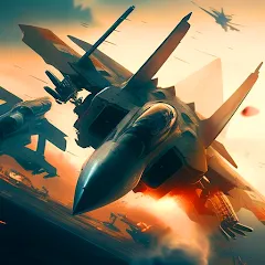 Скачать взломанную Aircraft Strike: Jet Fighter  [МОД Unlocked] - стабильная версия apk на Андроид