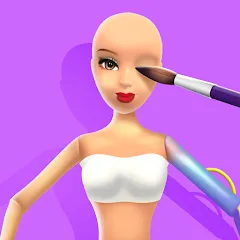 Взломанная Doll Makeover - DIY 3D Dolly  [МОД Mega Pack] - стабильная версия apk на Андроид