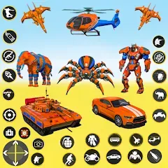 Скачать взлом Spider Mech Wars - Robot Game  [МОД Меню] - стабильная версия apk на Андроид