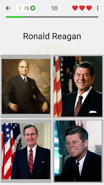 US Presidents and History Quiz  [МОД Menu] Screenshot 2