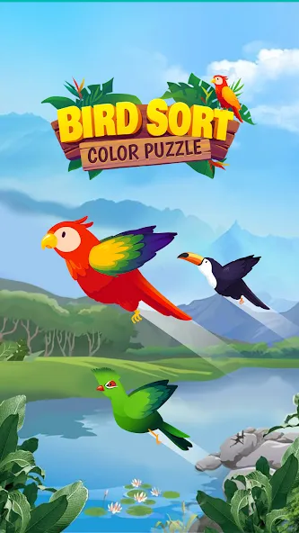 Bird Sort - Color Puzzle  [МОД Много денег] Screenshot 5