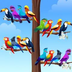 Скачать взлом Bird Sort - Color Puzzle  [МОД Много денег] - полная версия apk на Андроид