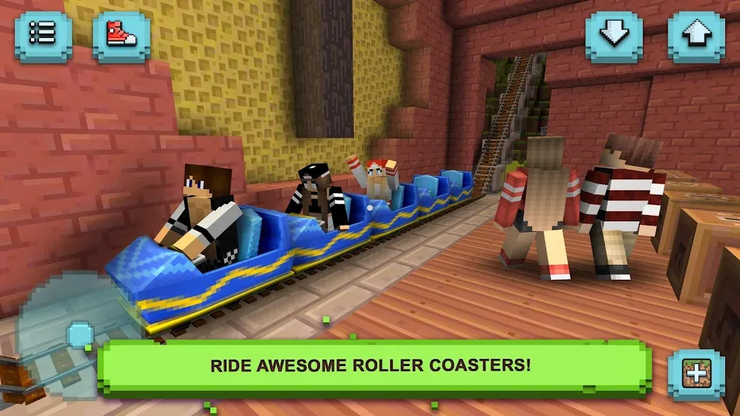 Theme Park Craft: Build & Ride  [МОД Unlocked] Screenshot 3