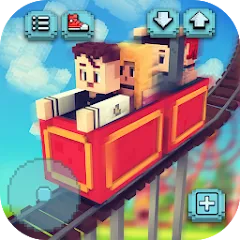 Скачать взлом Theme Park Craft: Build & Ride  [МОД Unlocked] - полная версия apk на Андроид