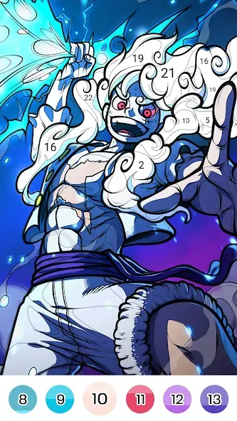 Color Fan - Color By Number (Цветной веер)  [МОД Меню] Screenshot 3