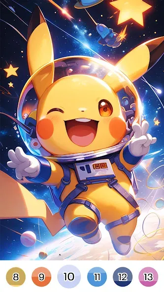 Color Fan - Color By Number (Цветной веер)  [МОД Меню] Screenshot 5