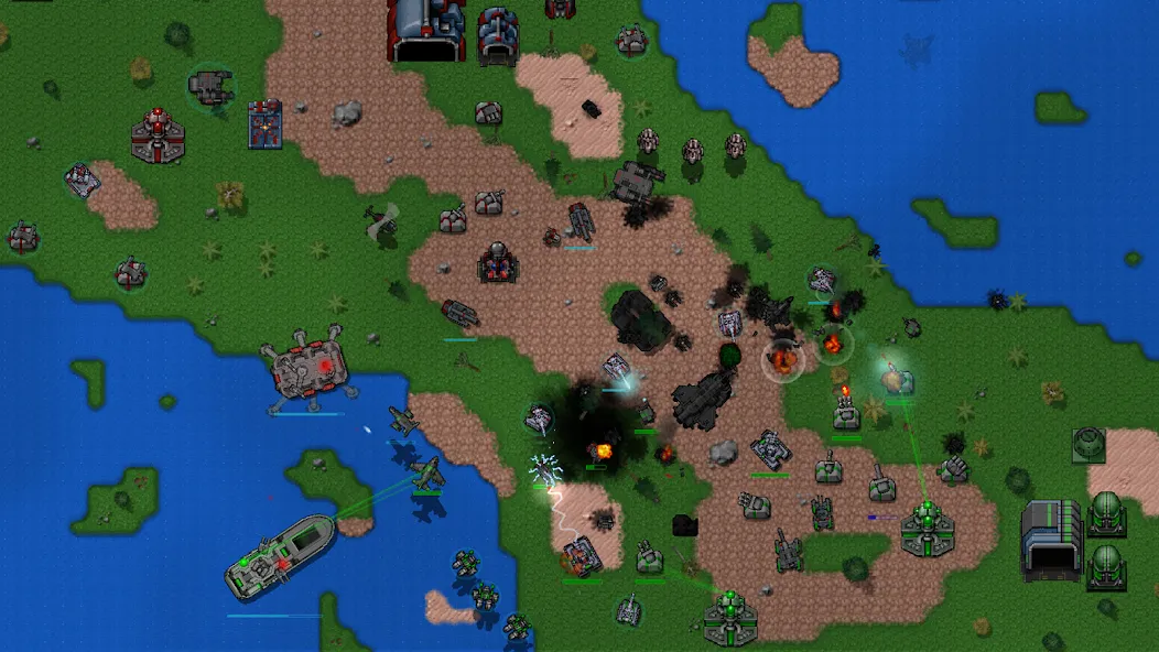 Rusted Warfare - Demo (Растущая война)  [МОД Mega Pack] Screenshot 1