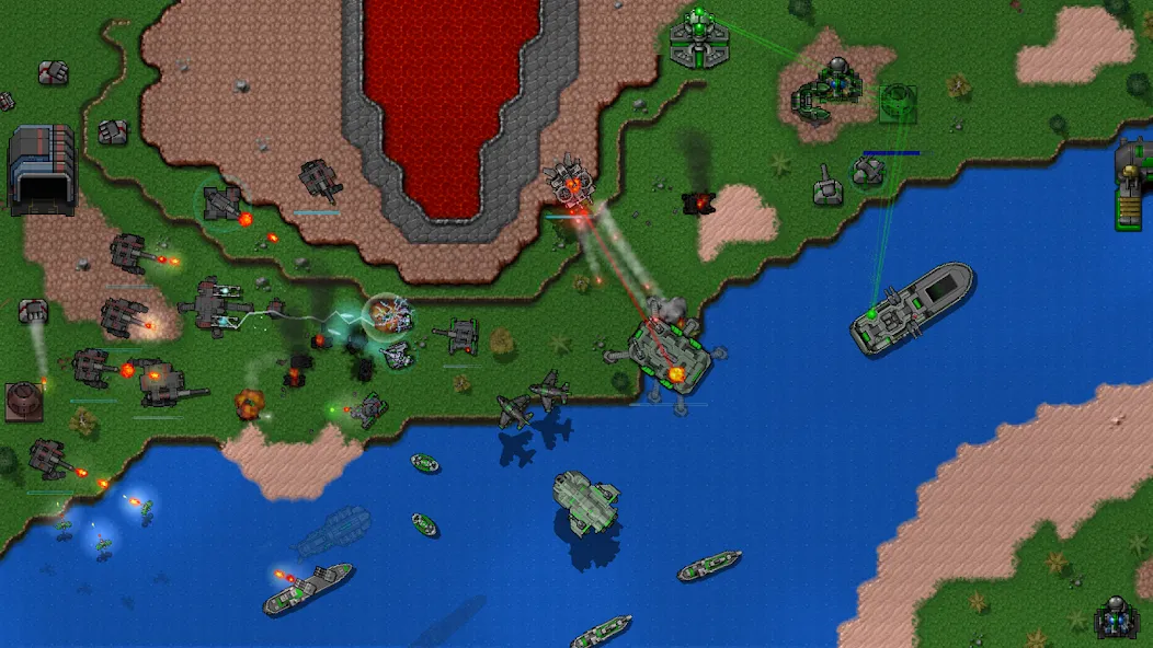 Rusted Warfare - Demo (Растущая война)  [МОД Mega Pack] Screenshot 3