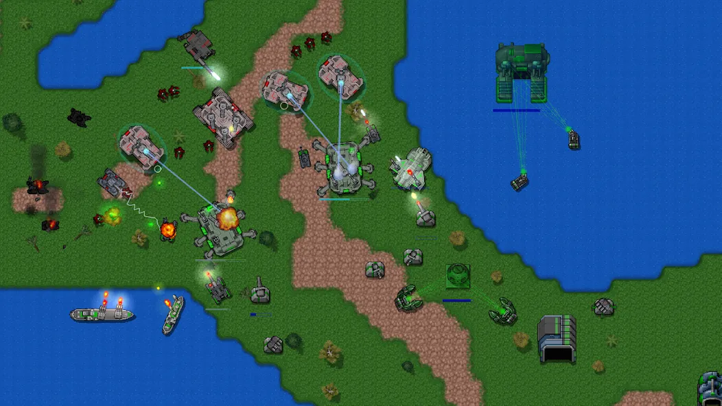 Rusted Warfare - Demo (Растущая война)  [МОД Mega Pack] Screenshot 5