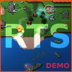 Скачать взломанную Rusted Warfare - Demo (Растущая война)  [МОД Mega Pack] - стабильная версия apk на Андроид