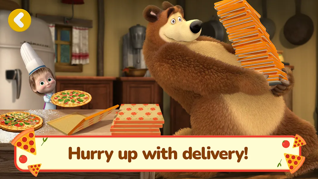 Masha and the Bear Pizza Maker  [МОД Бесконечные деньги] Screenshot 4