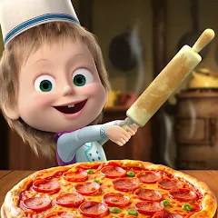 Взлом Masha and the Bear Pizza Maker  [МОД Бесконечные деньги] - полная версия apk на Андроид