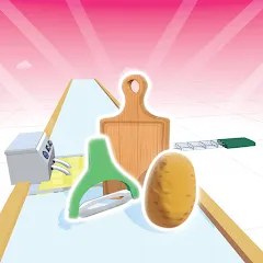 Скачать взлом Potato Rush (Потейто Раш)  [МОД Unlocked] - полная версия apk на Андроид