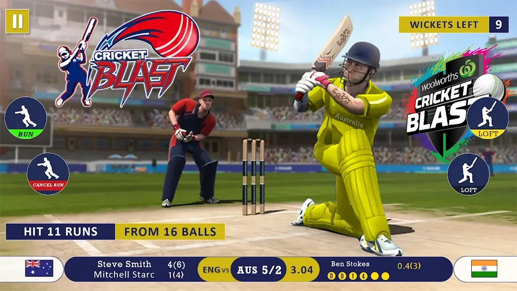 World Cricket Games Offline  [МОД Много монет] Screenshot 1