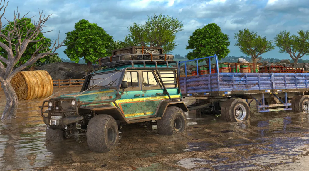 Offroad Mud Truck Driving Sim  [МОД Много денег] Screenshot 2