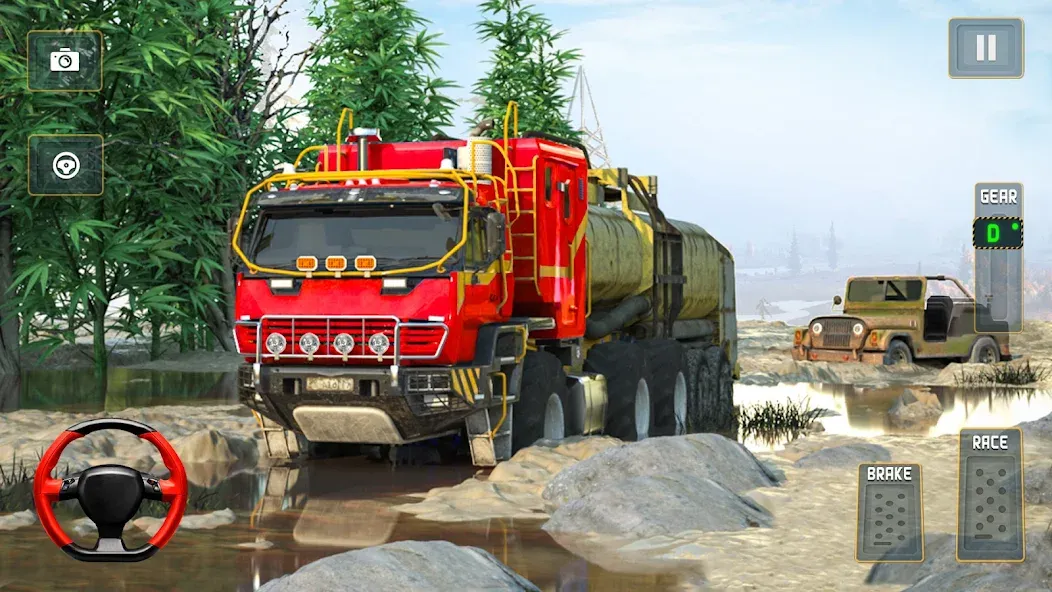 Offroad Mud Truck Driving Sim  [МОД Много денег] Screenshot 4