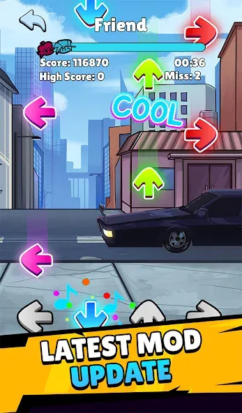 Music Rap Time Battle (Фанкин Музыка)  [МОД Menu] Screenshot 1