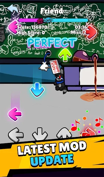 Music Rap Time Battle (Фанкин Музыка)  [МОД Menu] Screenshot 3