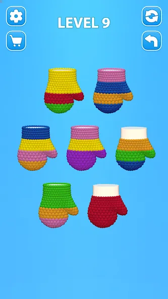 Cozy Knitting: Sorting games (Кози Ниттинг)  [МОД Mega Pack] Screenshot 2