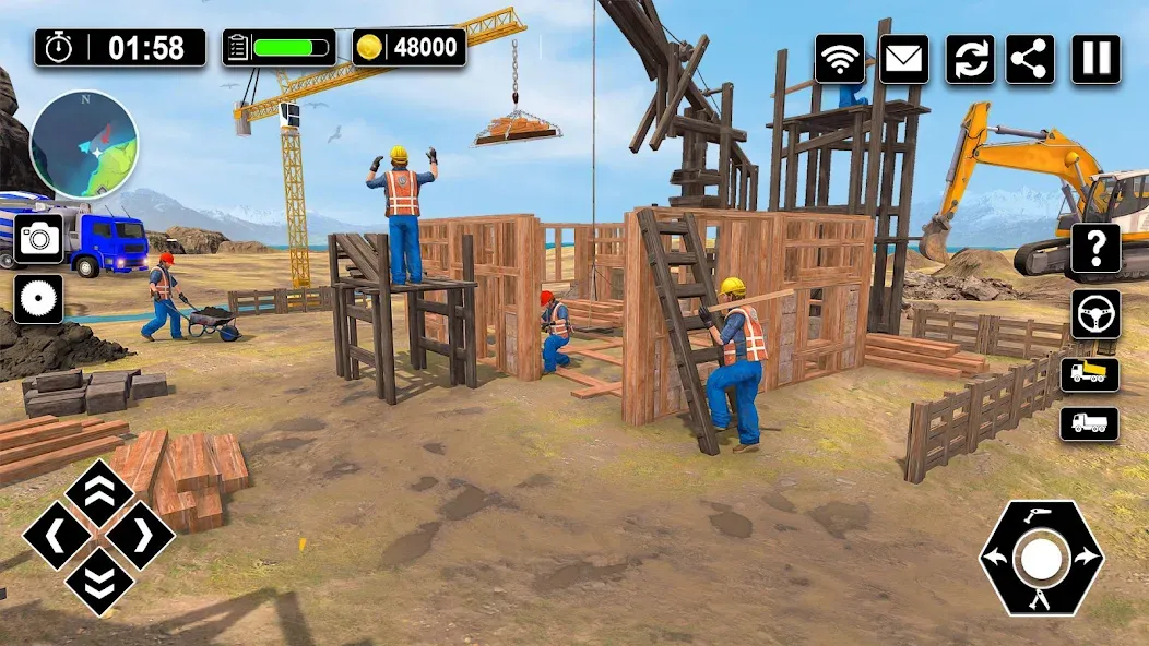 Wood House Construction Game  [МОД Mega Pack] Screenshot 2