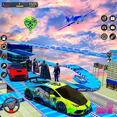 Взломанная Rampa Car Game: GT Car stunts (Мега Рэмпс)  [МОД Mega Pack] - последняя версия apk на Андроид