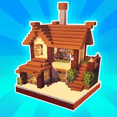 Скачать взломанную MiniCraft Village (МиниКрафт Деревня)  [МОД Все открыто] - стабильная версия apk на Андроид