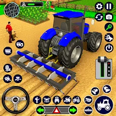 Скачать взлом Real Tractor Driving Simulator (Реальный симулятор вождения трактора)  [МОД Бесконечные монеты] - полная версия apk на Андроид