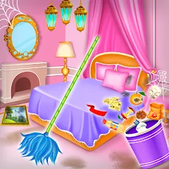 Скачать взломанную Princess house cleaning advent  [МОД Unlimited Money] - полная версия apk на Андроид