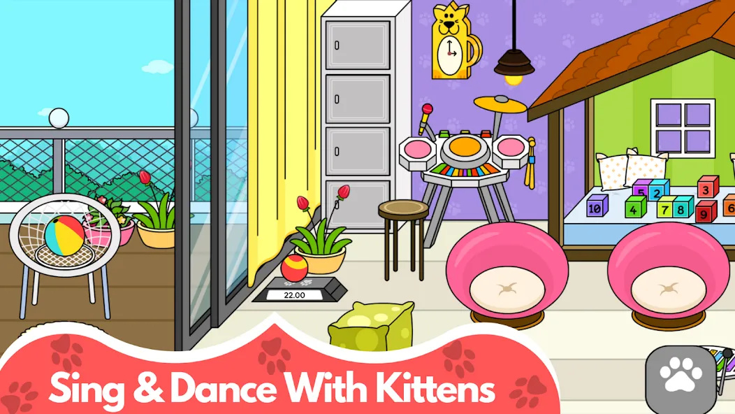 My Cat Town - Cute Kitty Games  [МОД Unlocked] Screenshot 4