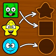 Взлом Shapes & Colors Games for Kids  [МОД Mega Pack] - последняя версия apk на Андроид