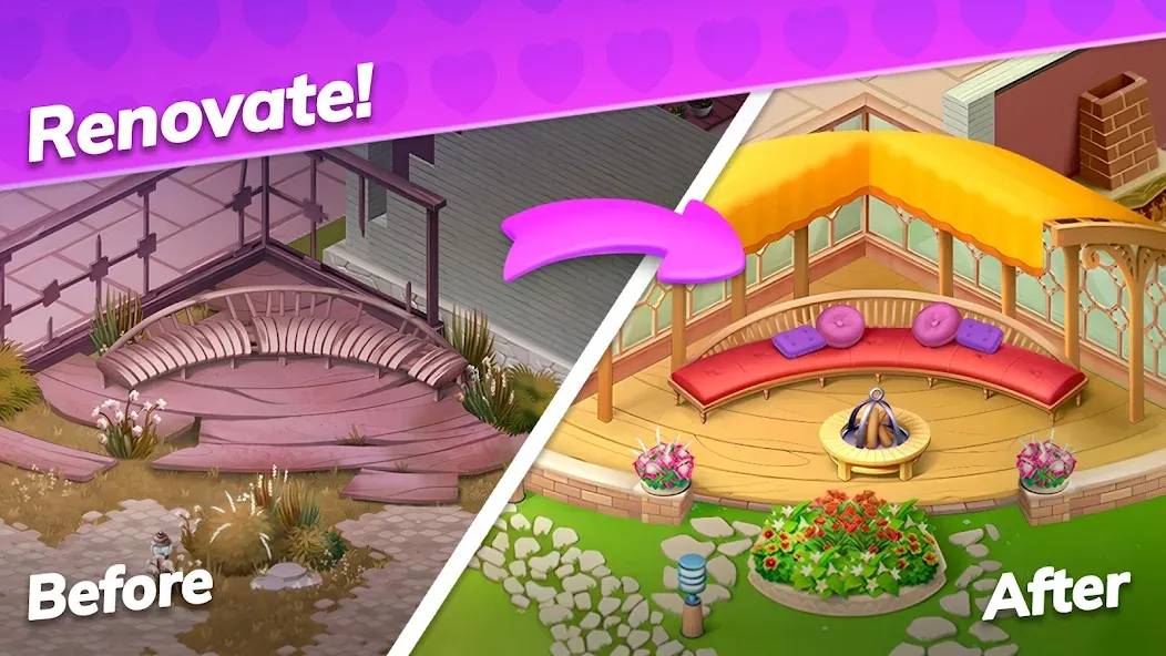 Emma's Mansion: Design & Match  [МОД Menu] Screenshot 3